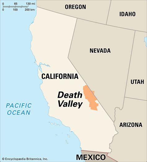 Death valley map